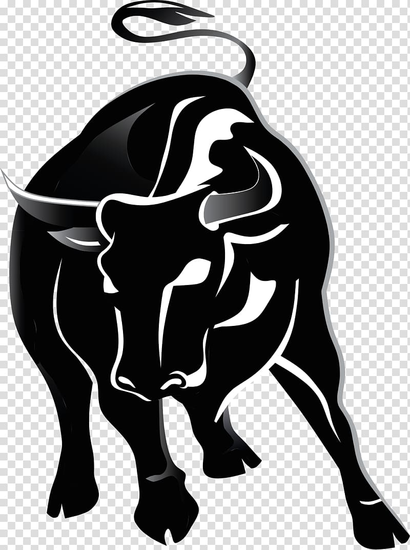 black buffalo illustration, Cattle Bull , bull transparent background PNG clipart