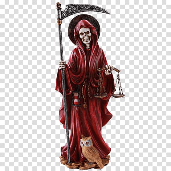 Santa Muerte Death Statue Santería Folk saint, Santa Muerte transparent background PNG clipart