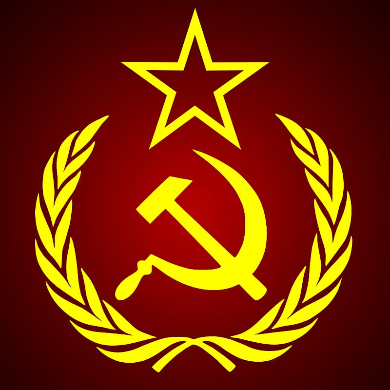 Soviet Union Hammer and sickle , Sickle And Star transparent background PNG clipart