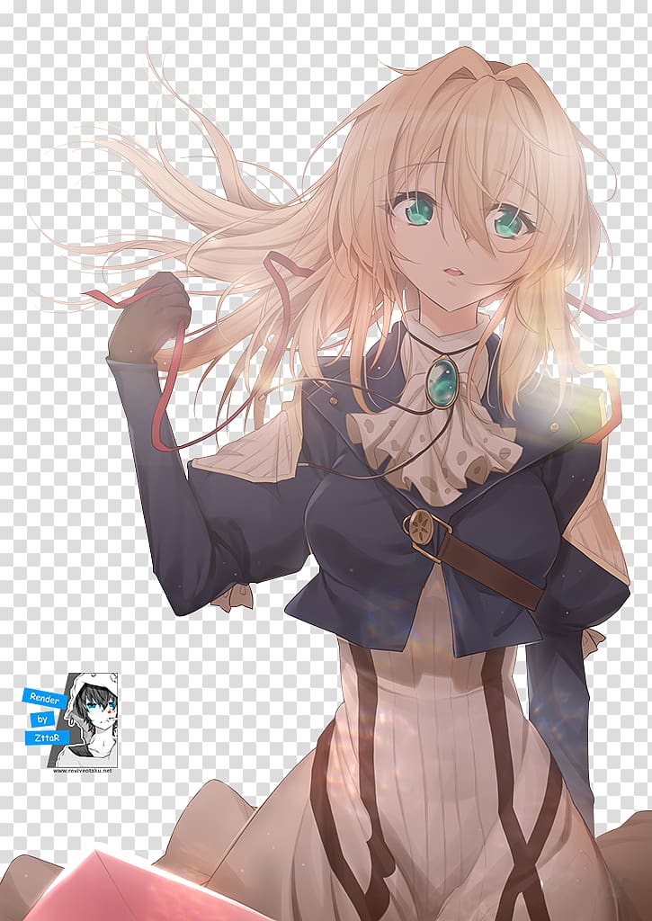 Violet Evergarden Fan art Anime Character, Anime transparent background PNG clipart