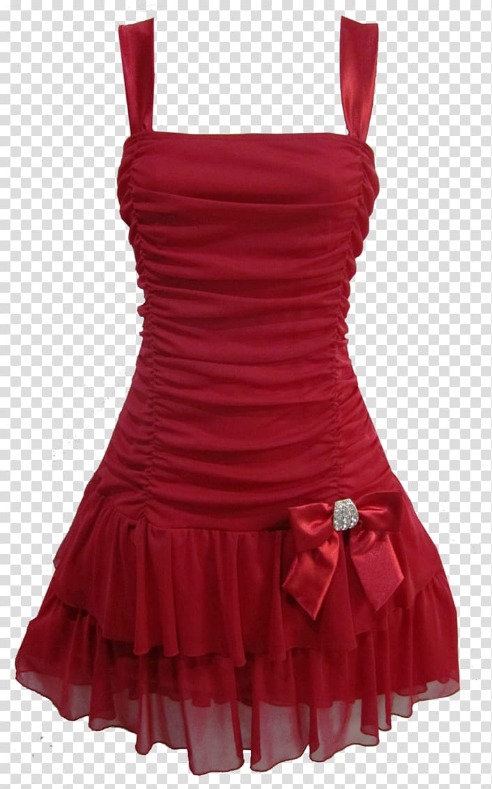 Wedding dress Gown , Short Red Dress transparent background PNG clipart