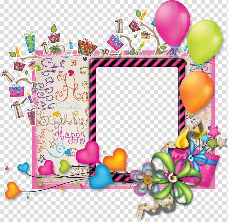 birthday frame transparent background PNG clipart