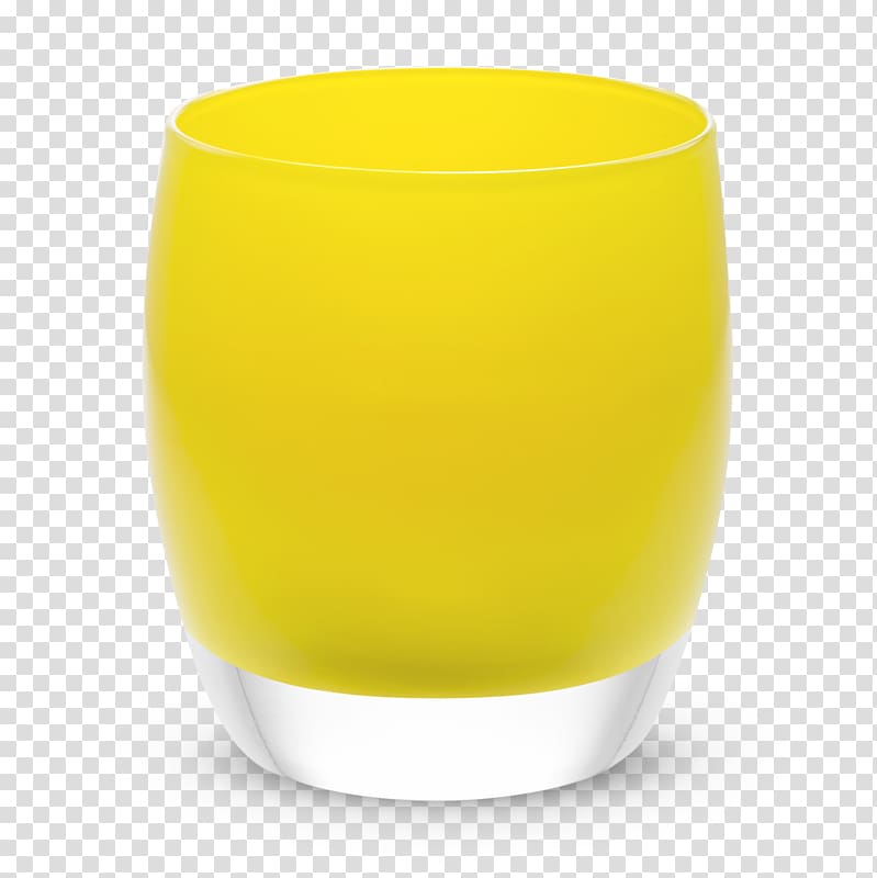 Glassybaby Highball glass Yellow Breakfast, Candle in glass transparent background PNG clipart