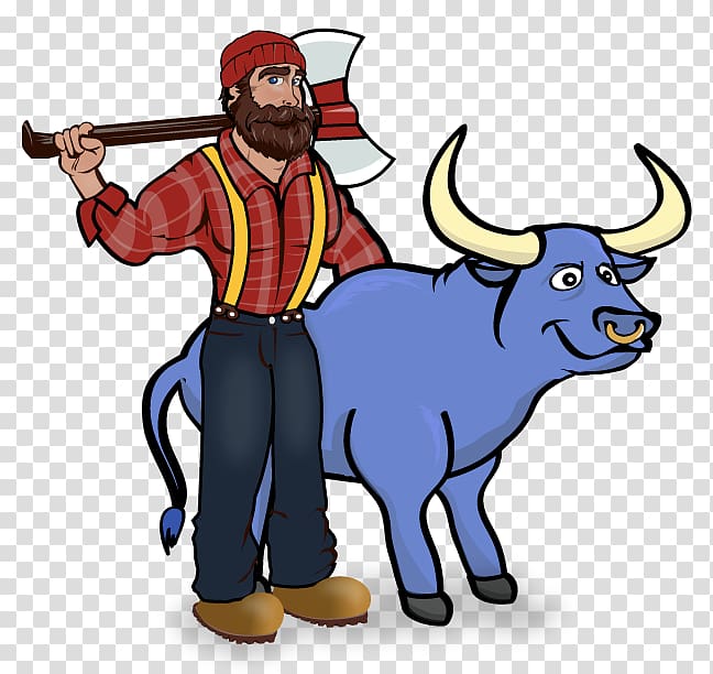 Paul Bunyan and Babe the Blue Ox Paul Bunyan State Trail Tall tale , others transparent background PNG clipart
