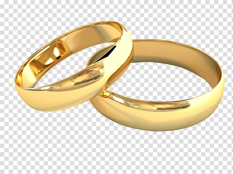 gold-colored wedding band, Wedding invitation Wedding ring Engagement ring, Golden rings transparent background PNG clipart