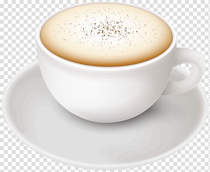 latte in white ceramic cup, Doppio Cappuccino Latte Ristretto Cuban espresso, Coffee Cup transparent background PNG clipart