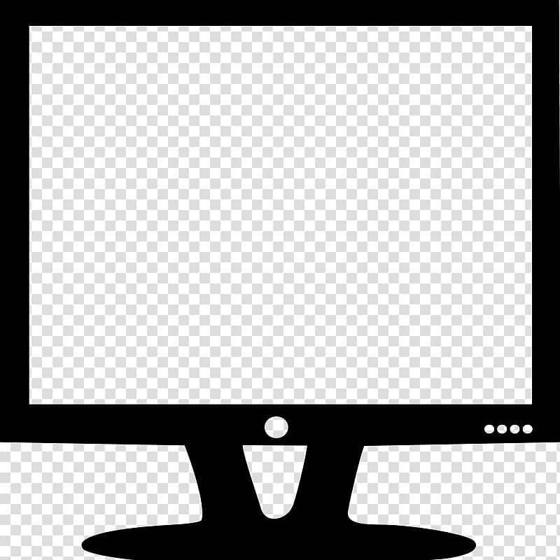 Computer monitor Black and white , Monitor transparent background PNG clipart