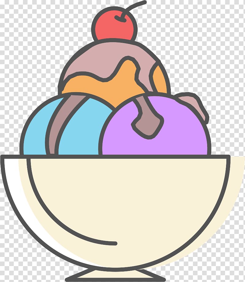 Ice cream Food Bowl, A bowl of ice cream transparent background PNG clipart