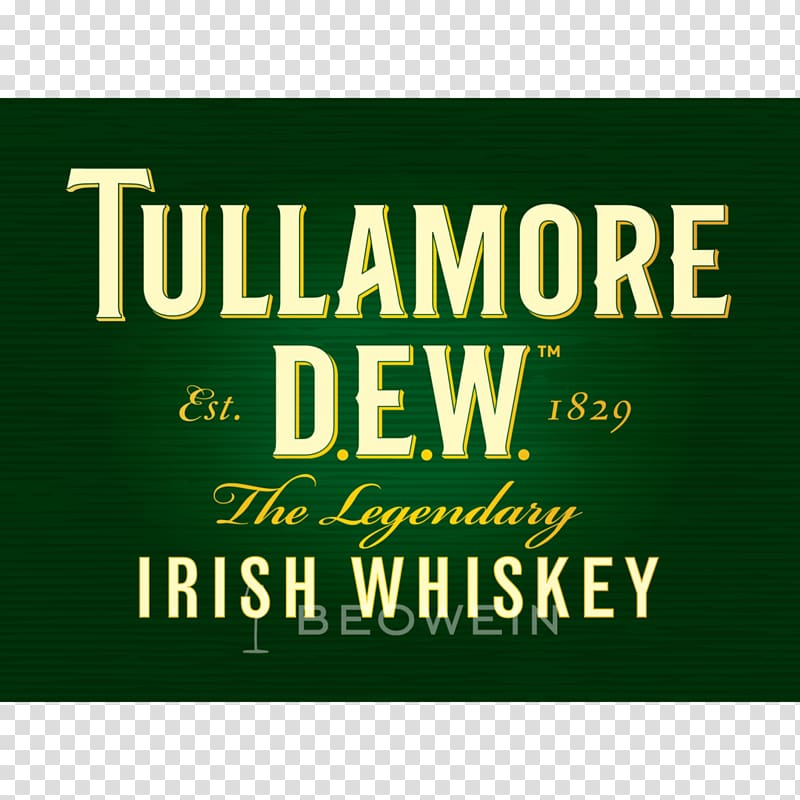 Tullamore Dew Irish whiskey Blended whiskey Distilled beverage, drink transparent background PNG clipart