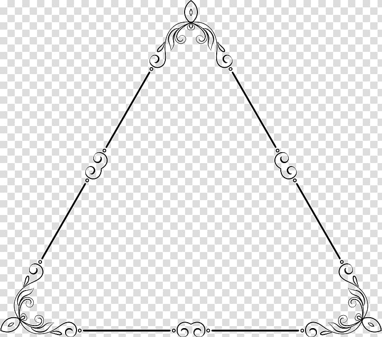 Triangle Point, Elegant frame transparent background PNG clipart