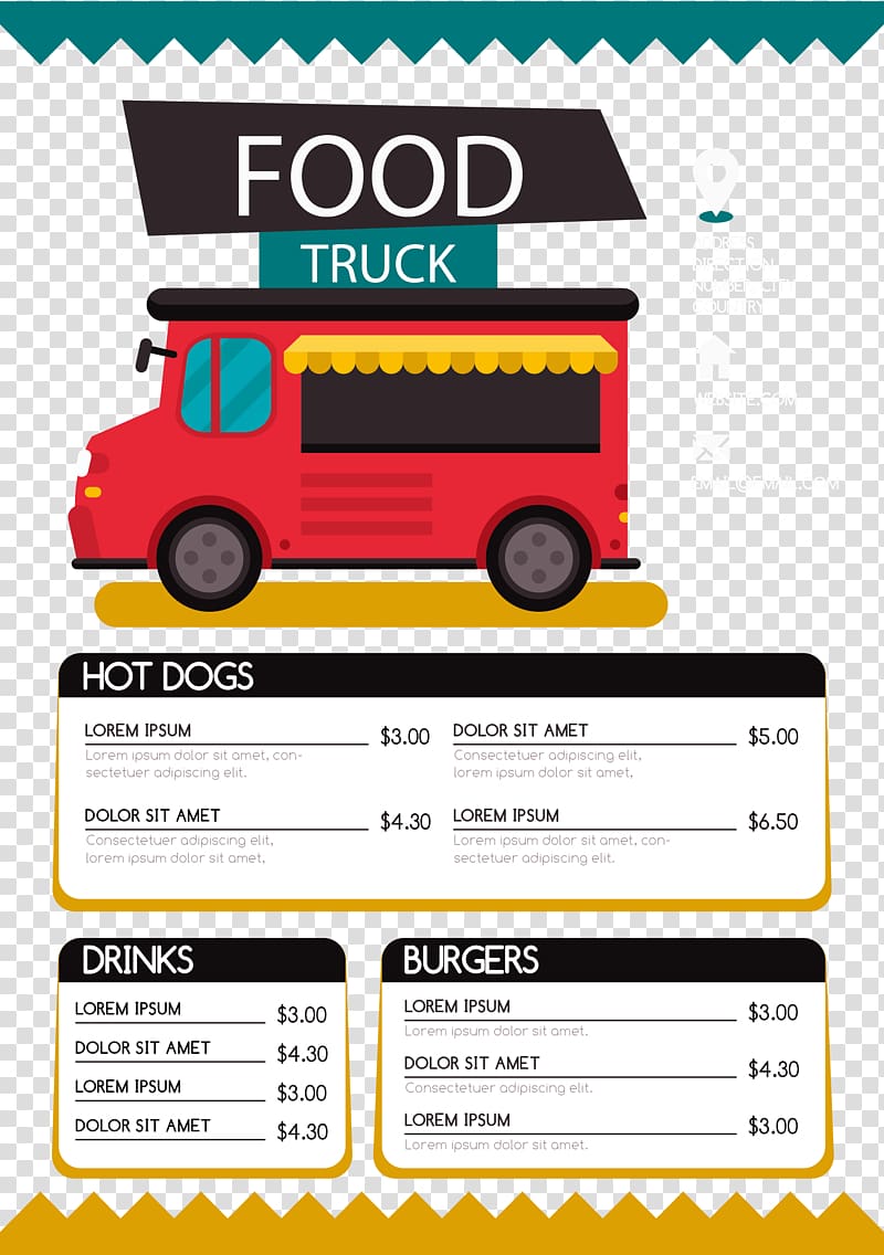 Brand Motor vehicle Yellow Font, Red dining car menu transparent background PNG clipart