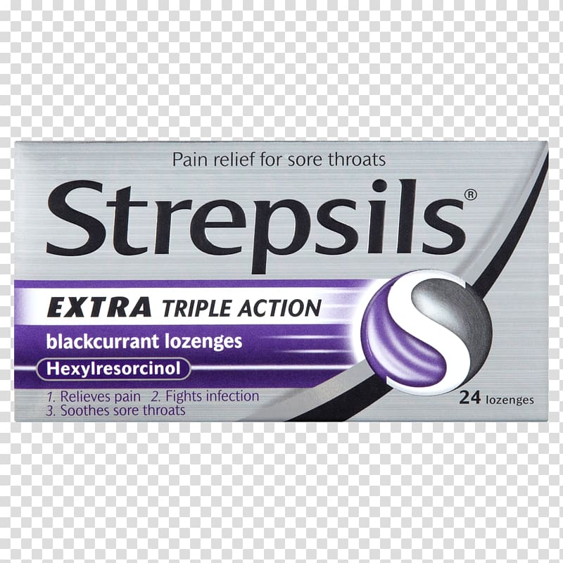Strepsils Throat lozenge Sore throat 2,4-Dichlorobenzyl alcohol, others transparent background PNG clipart