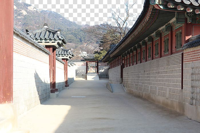 Gyeongbokgung Blue House Gwanghwamun station Forbidden City Palace, Seoul Gyeongbok Palace to celebrate the house transparent background PNG clipart