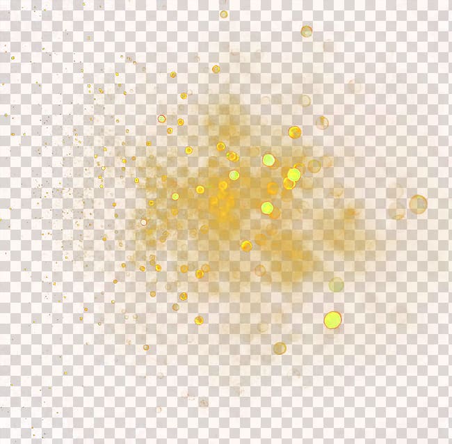yellow fancy light effect element transparent background PNG clipart