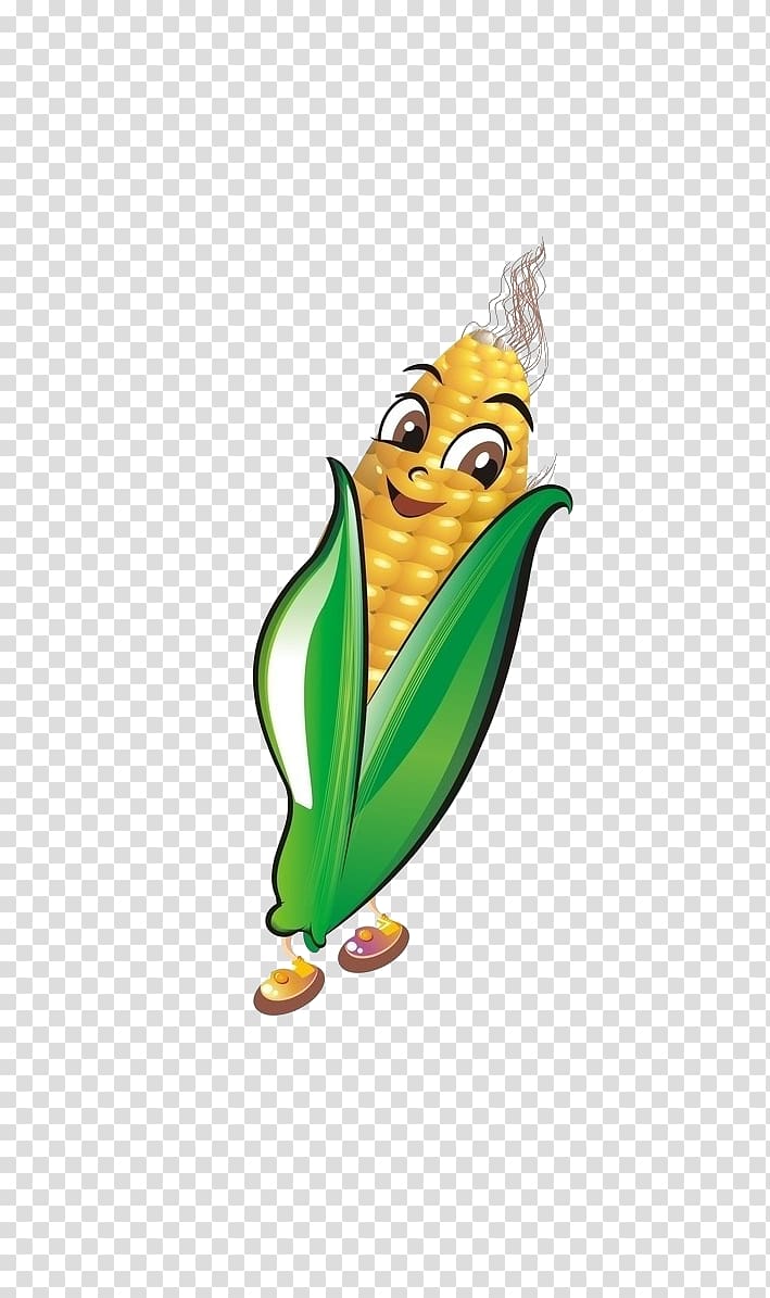Maize, Cartoon corn transparent background PNG clipart