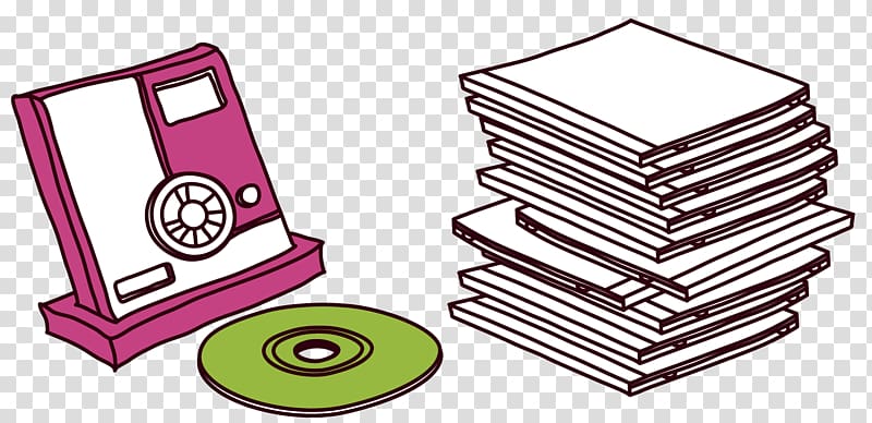 illustration Drawing Illustration, material CD player books transparent background PNG clipart