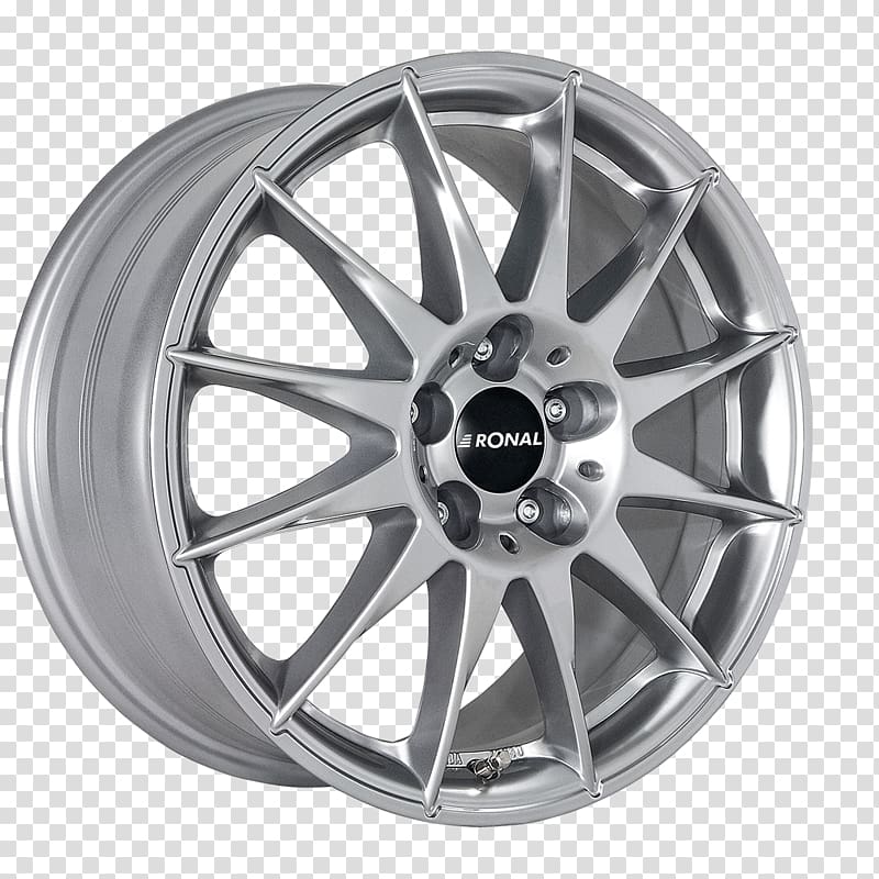 Alloy wheel Autofelge Rim Ronal Spoke, speedline transparent background PNG clipart