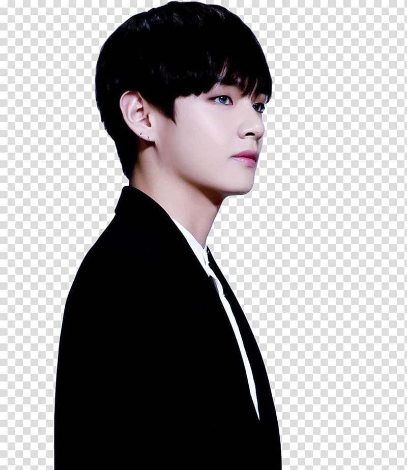 Kim Taehyung BTS Black hair Brown hair, hair transparent background PNG clipart