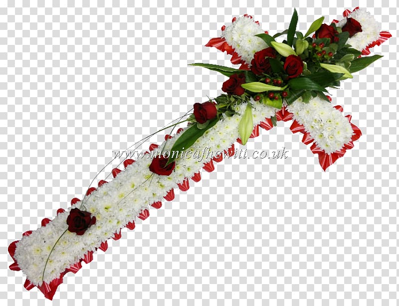 Funeral Cross Flower Memorial service Symbol, Tribute transparent background PNG clipart
