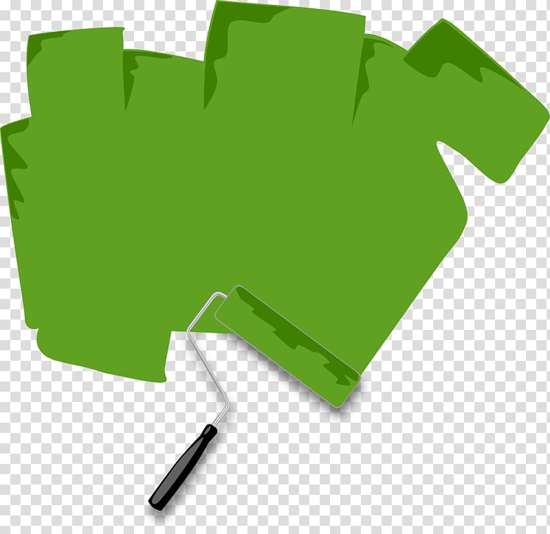 Paint Rollers , green transparent background PNG clipart