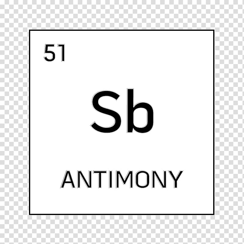Chemical element Chemistry Periodic table Atomic number Symbol, chemical symbol antimony transparent background PNG clipart