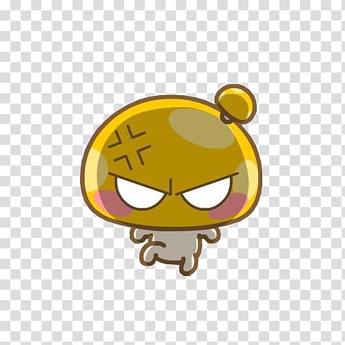 Sticker u7aefu5348 Tencent QQ WeChat Emoticon, Cartoon animated characters crazy expression transparent background PNG clipart