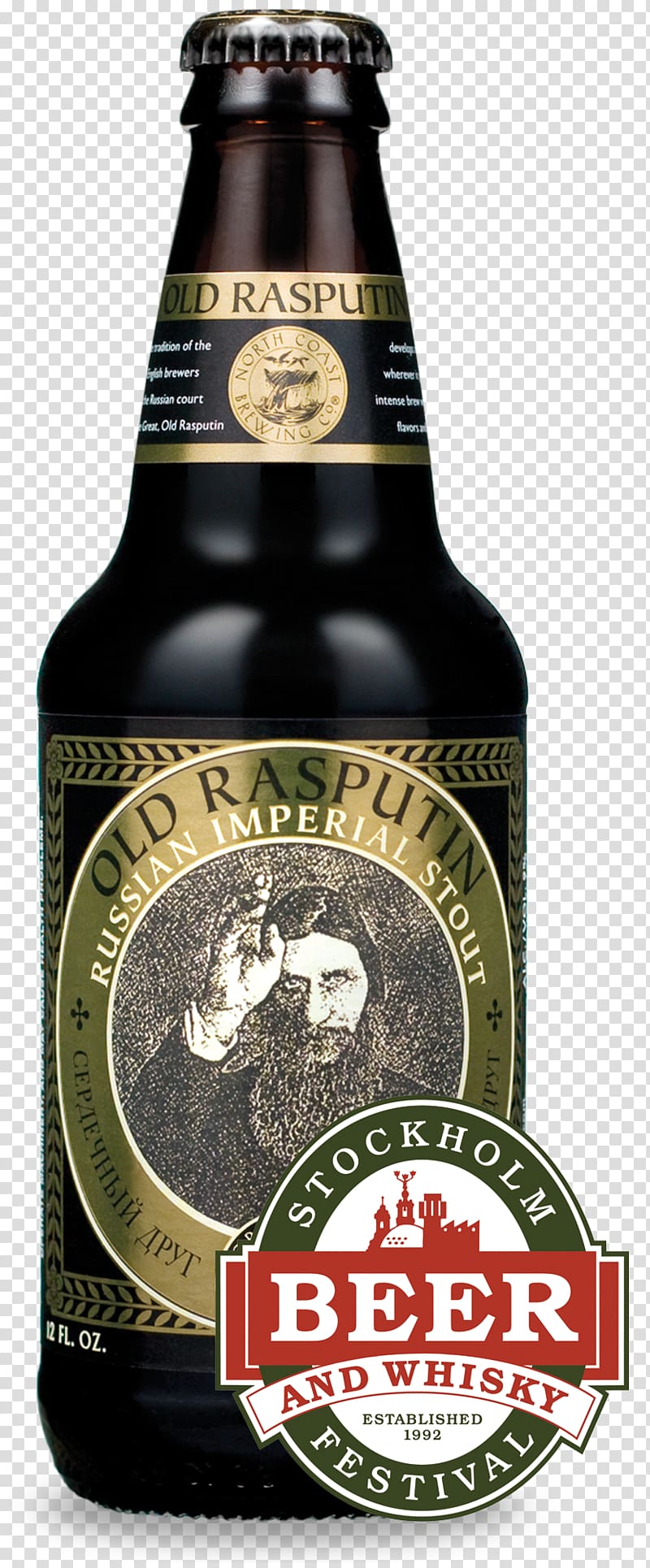 North Coast Brewing Company Old Rasputin Russian Imperial Stout Beer Ale, beer transparent background PNG clipart