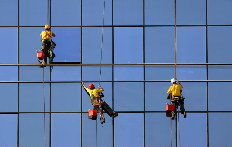 Window cleaner Maid service Building, Industrial Worker transparent background PNG clipart