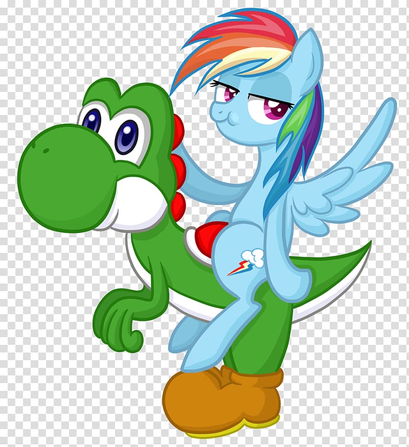 Mario Luigi Rainbow Dash Rosalina Yoshi, yoshi transparent background PNG clipart