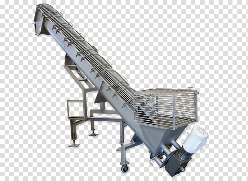 Screw conveyor Conveyor system Material handling, food processing transparent background PNG clipart