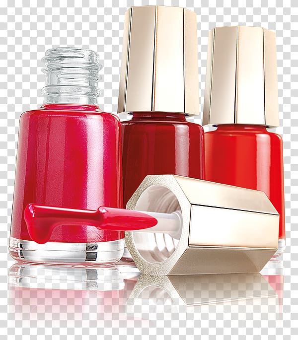 three glass nail polish bottles, Nail Polish Color Cosmetics Tints and shades, nail polish transparent background PNG clipart