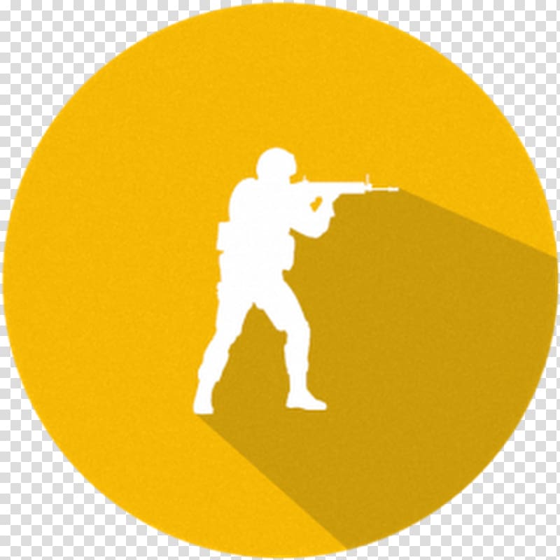 person with rifle , Counter-Strike: Global Offensive Counter-Strike: Source KlikTech The International Intel Extreme Masters, Csgo Orange Icon transparent background PNG clipart