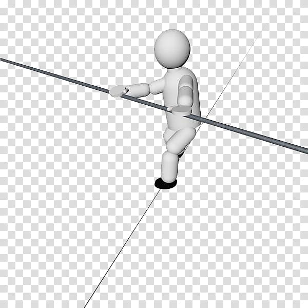 Wire Rope, The little man walks the tightrope transparent background PNG clipart