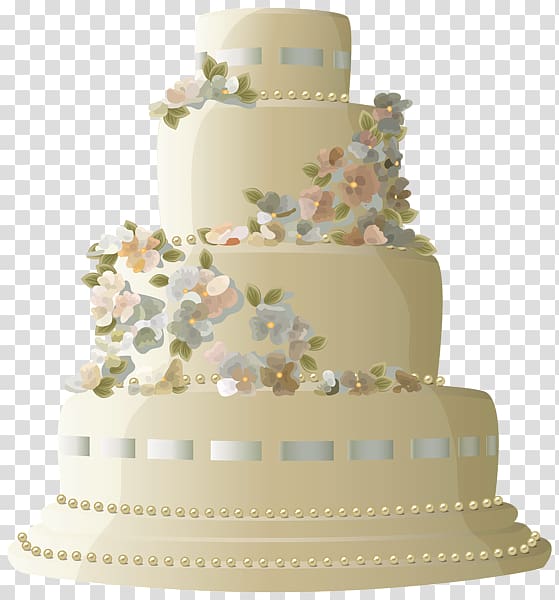 beige 4-layer stack cake illustration, Wedding cake Birthday cake Layer cake, Wedding cake transparent background PNG clipart
