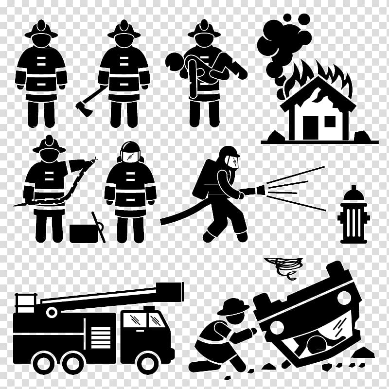 firefighter , firefighter transparent background PNG clipart