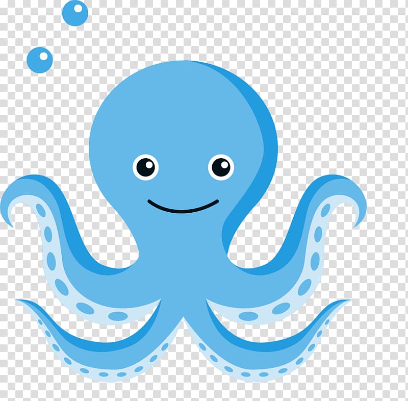 Octopus Cartoon , fundo do mar transparent background PNG clipart