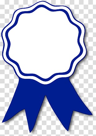 Blue ribbon Award Prize , good job transparent background PNG clipart