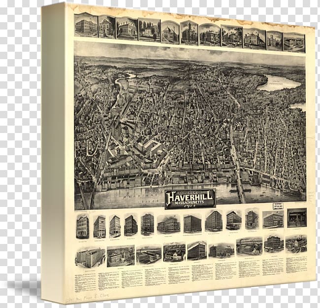 Haverhill Printing Art Map Poster, Bird eye transparent background PNG clipart