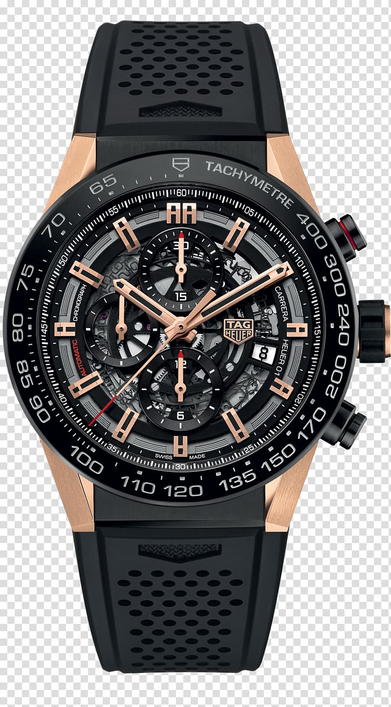 TAG Heuer Men\'s Carrera Chronograph Watch United Kingdom, watch transparent background PNG clipart