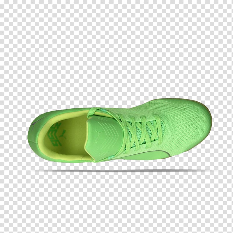 puma green sports shoes