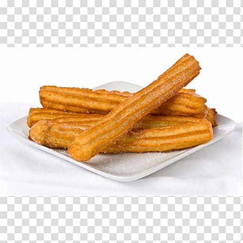 Churro Donuts Spanish Cuisine Hot chocolate, chocolate transparent background PNG clipart