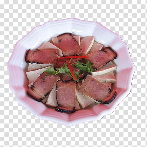 Ham Meatloaf Roast beef Bresaola Bacon, Meat roasted transparent background PNG clipart