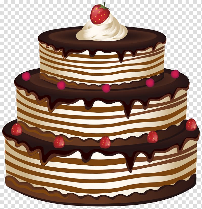 Birthday Cake Illustration Hd Transparent, Birthday Big Cake Illustration,  Pink, Fruit, And PNG Image For Free Download