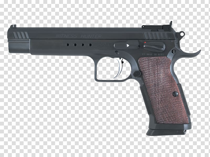 CZ 75 Tanfoglio T95 European American Armory 10mm Auto, witness transparent background PNG clipart
