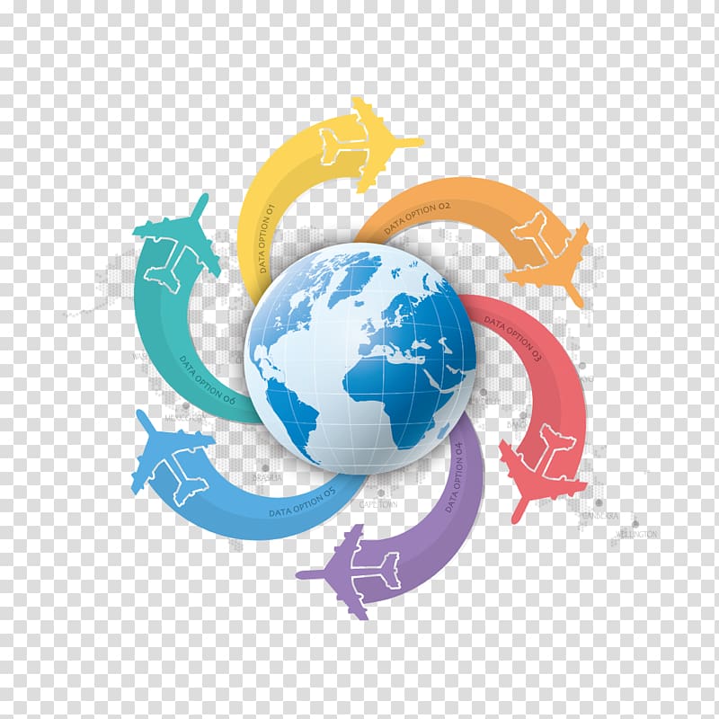 Infographic Diagram Chart, Global Travel material transparent background PNG clipart