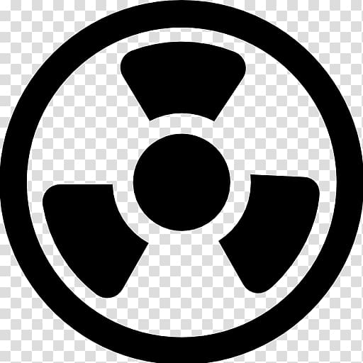 Radioactive decay Hazard symbol Nuclear weapon Sticker, symbol transparent background PNG clipart