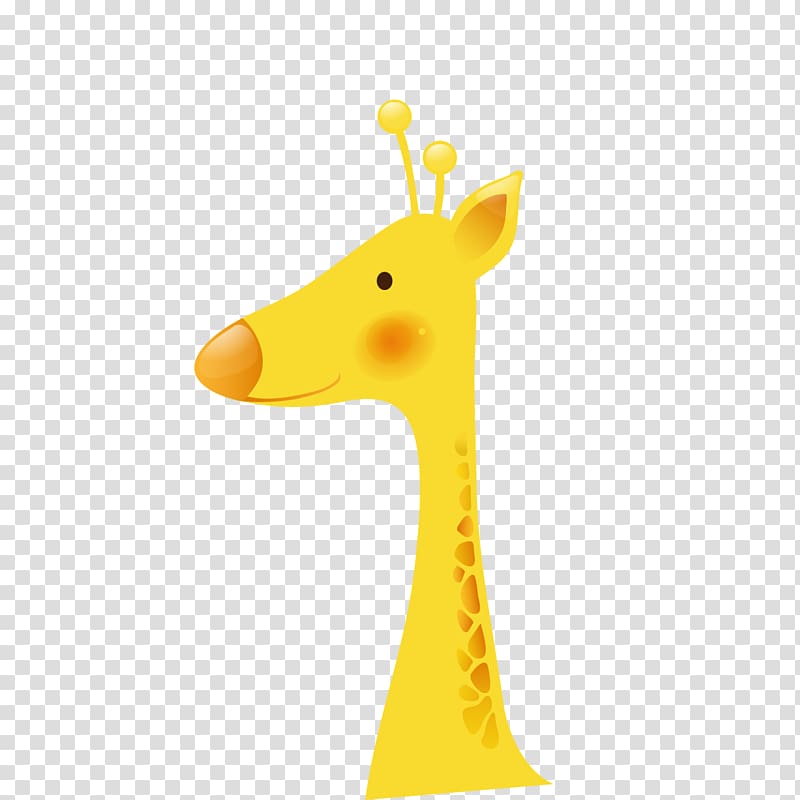 Giraffe Water bird Cartoon Illustration, Cartoon Giraffe transparent background PNG clipart