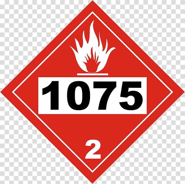 HAZMAT Class 3 Flammable liquids Placard UN number Dangerous goods, dot material transparent background PNG clipart
