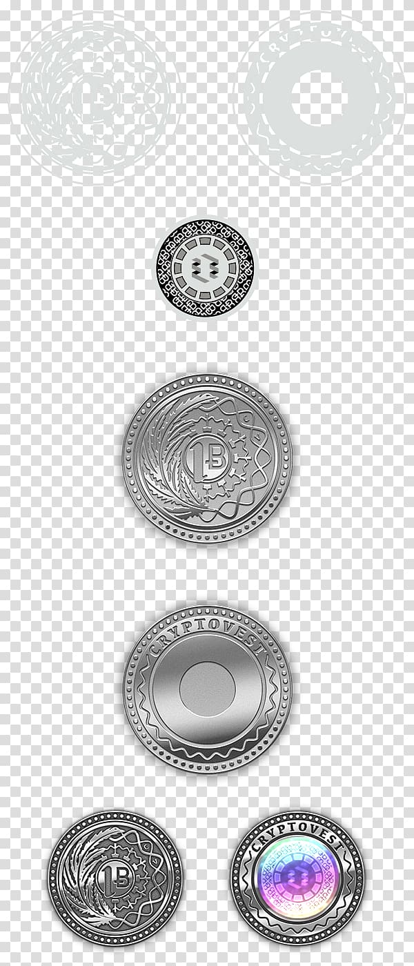 Silver Product design Font, Physical Bitcoin transparent background PNG clipart