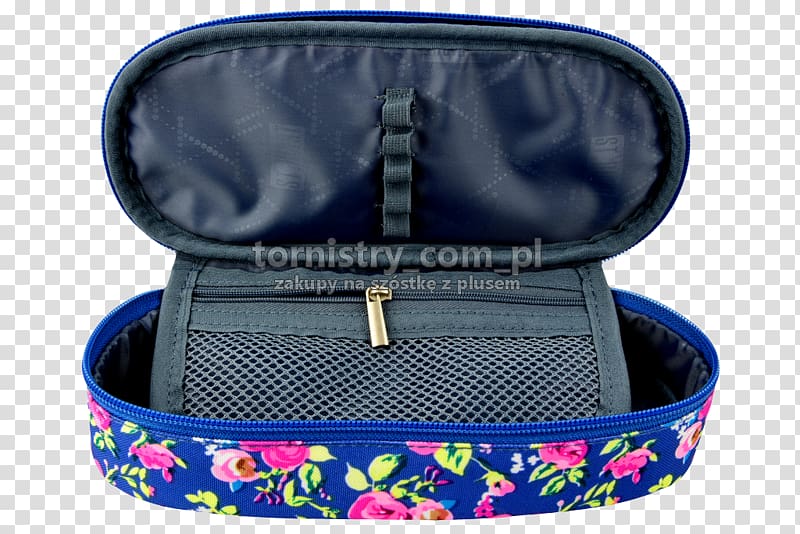 Blue Pen & Pencil Cases Handbag Backpack, navy blue flowers transparent background PNG clipart